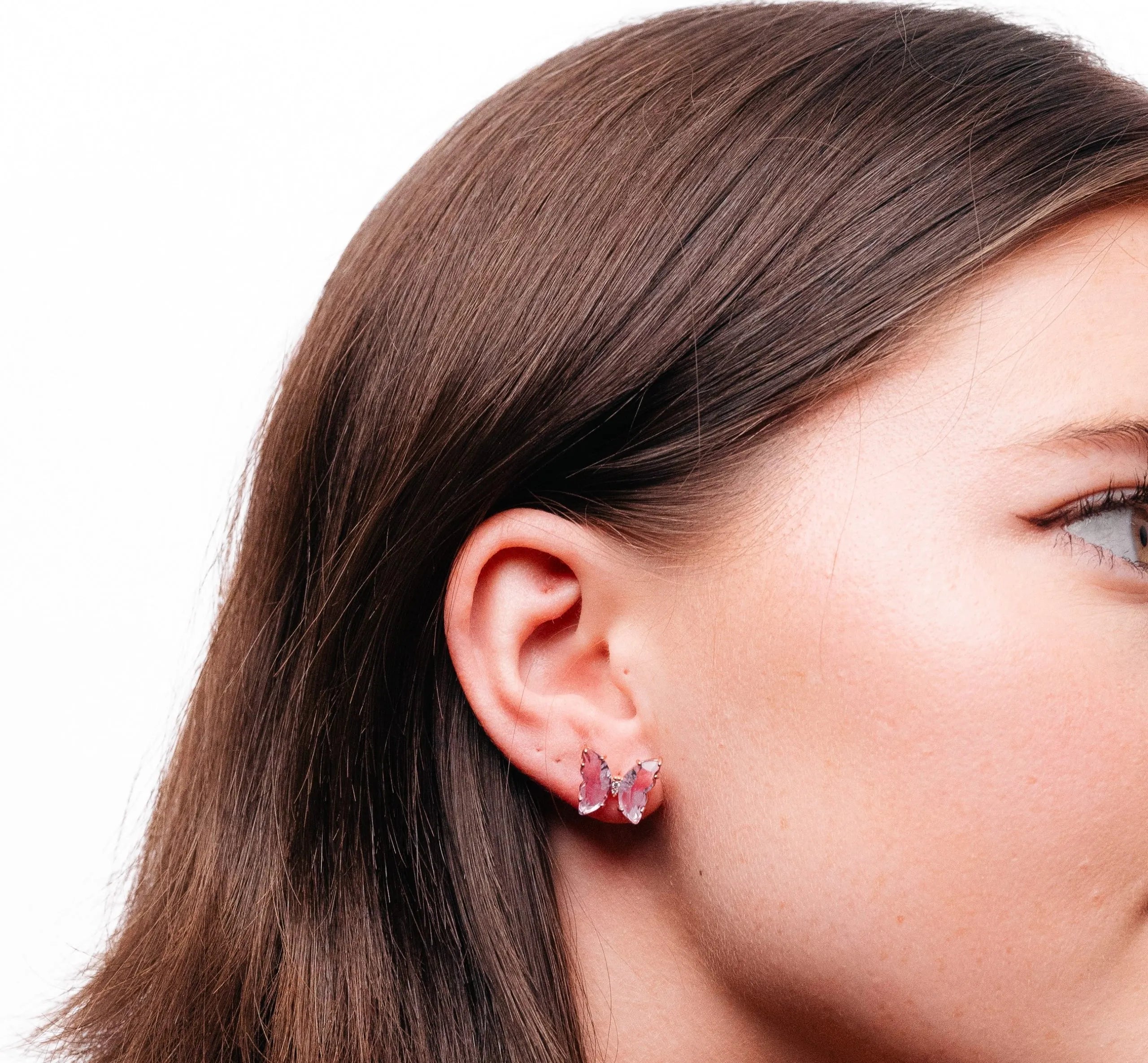 Alizia Crystal Large Butterfly Stud Earrings