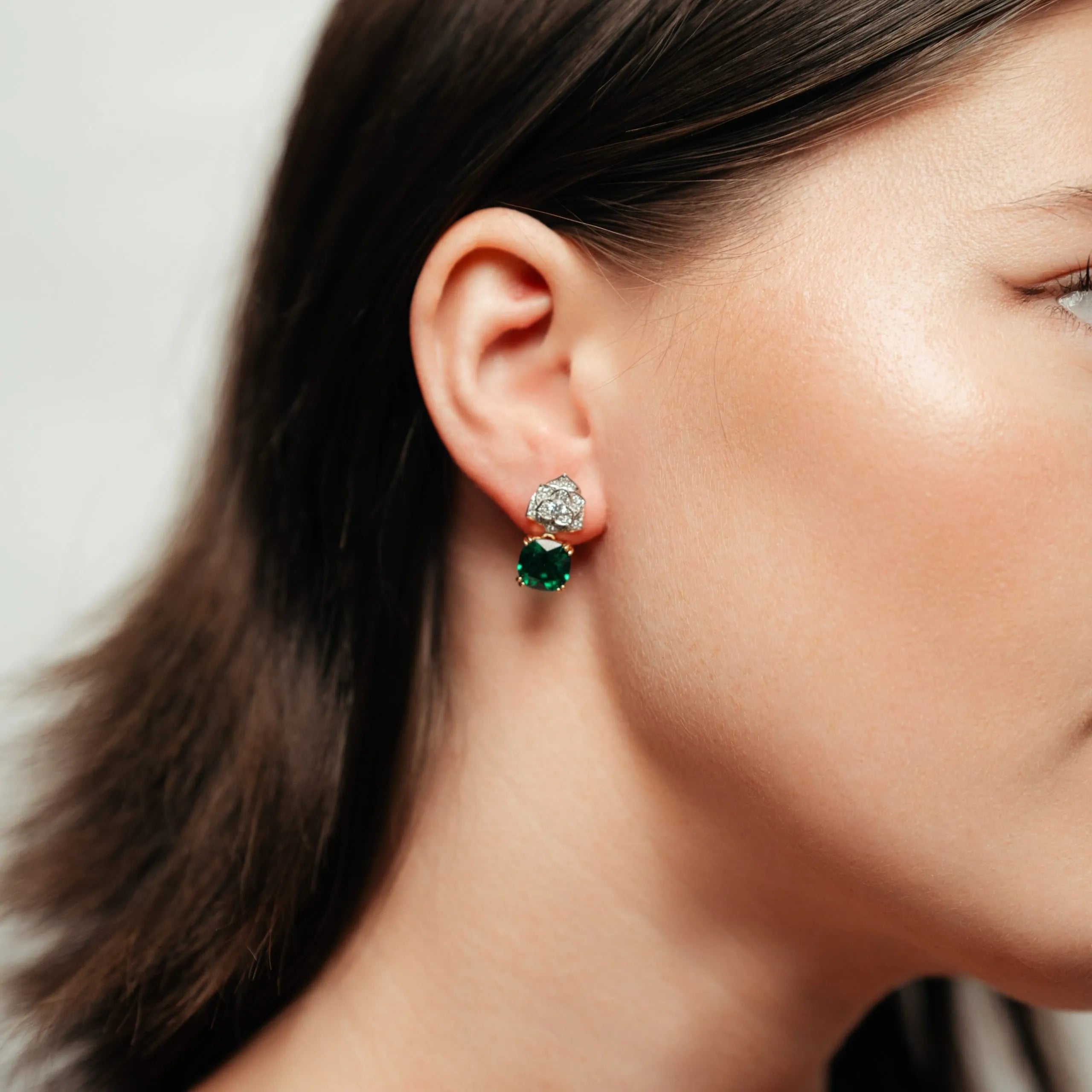 Alizia Rose and Jewel Drop Earrings