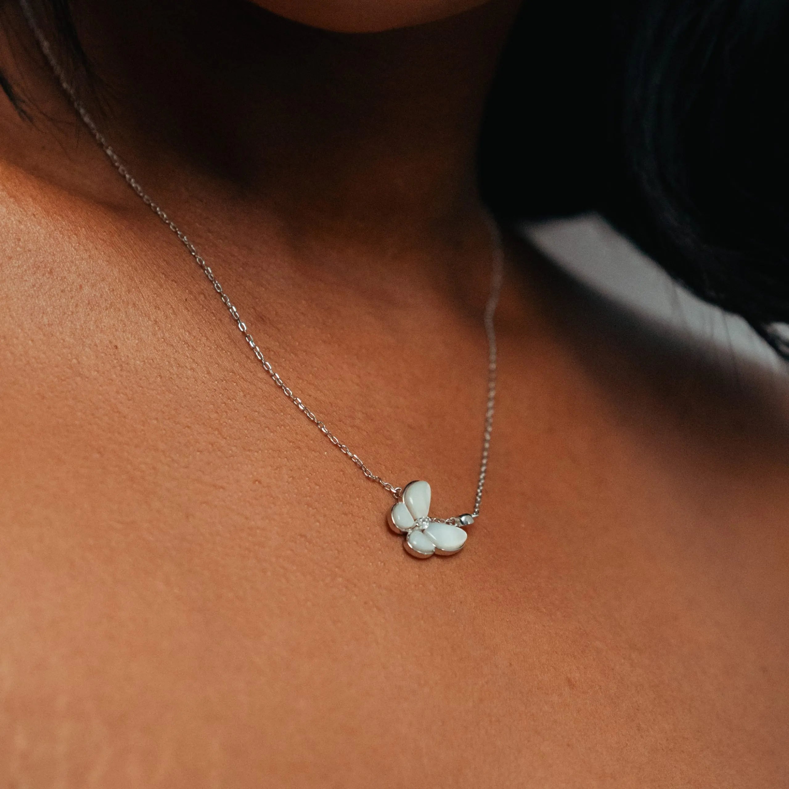 Alizia Jewel Butterfly Short Necklace