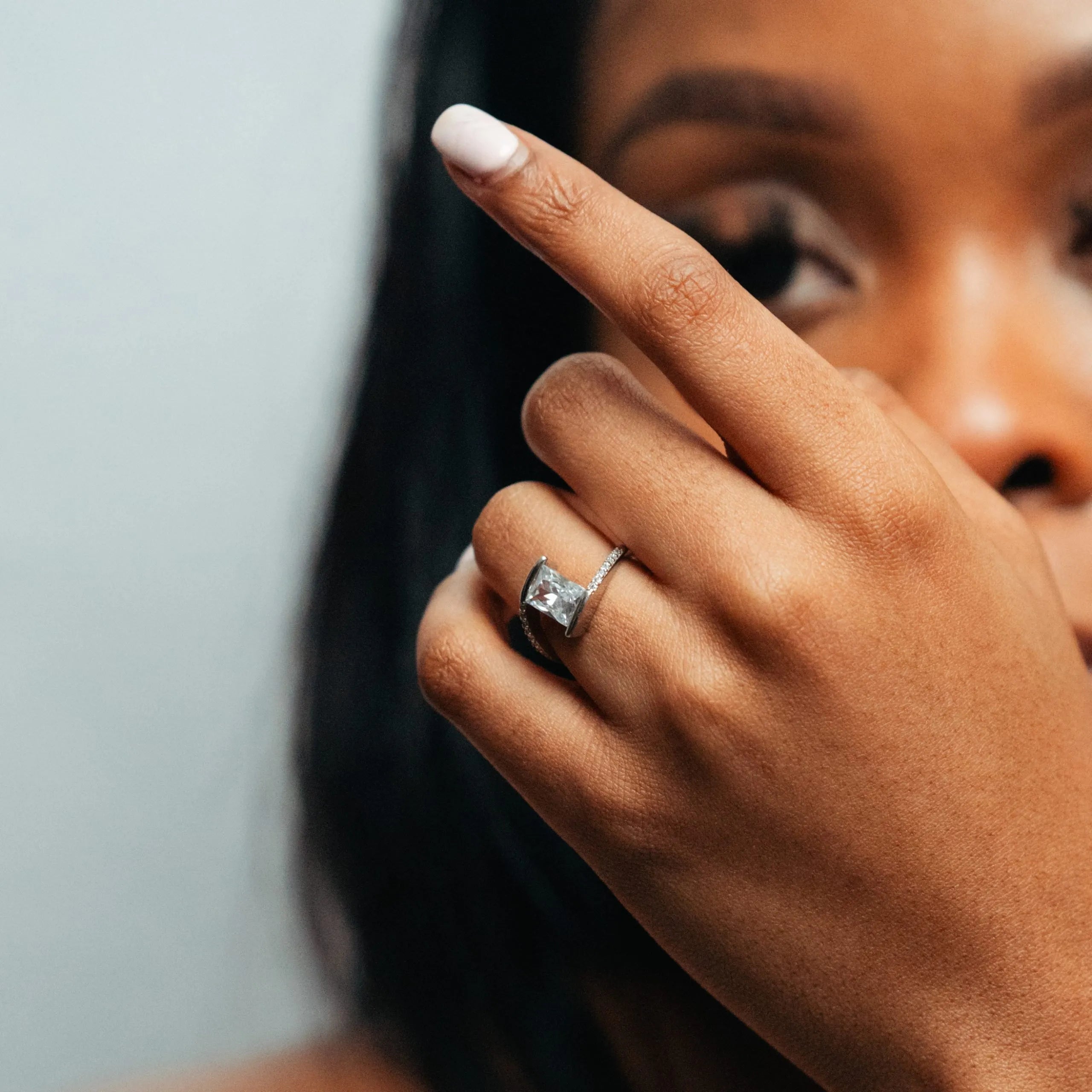 Alizia Emerald Drape Ring