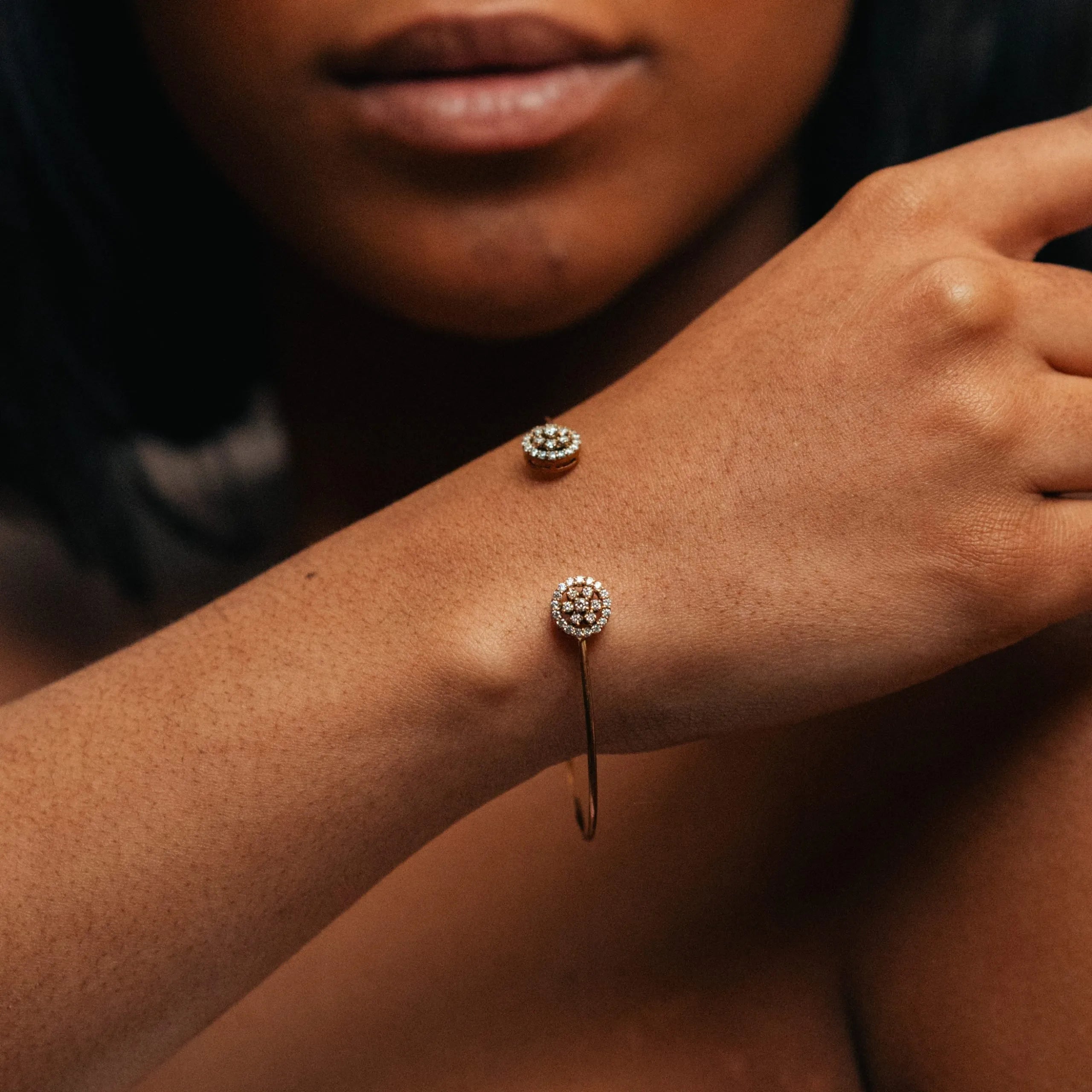 Alizia Open Laser Cut Bangle