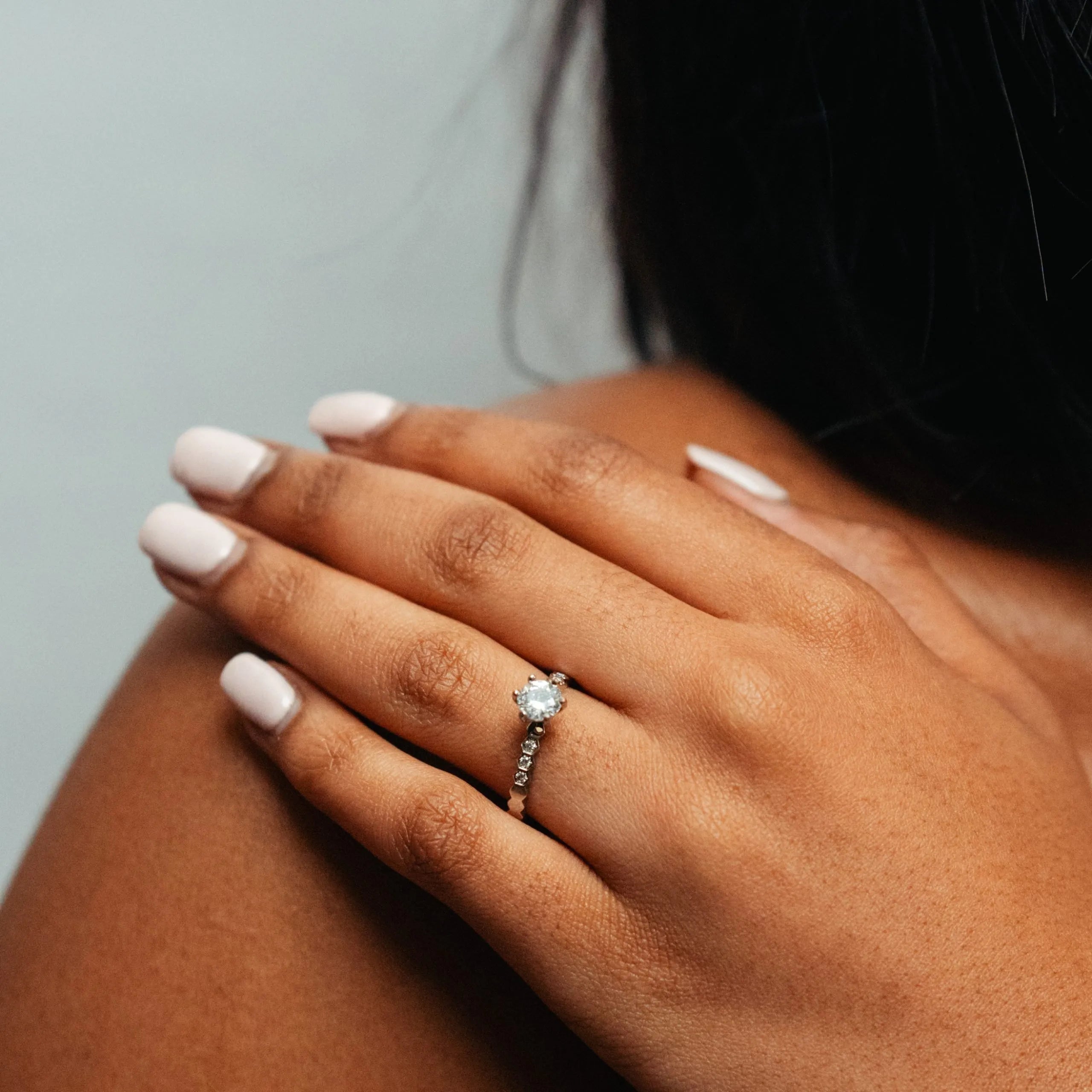 Alizia Honeycomb Solitaire Ring