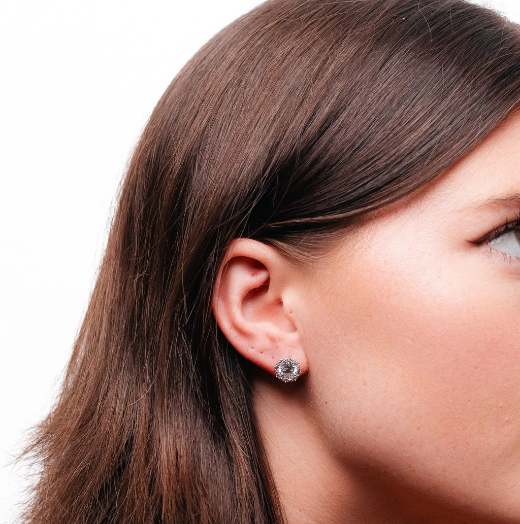 Alizia Circle Embellished Stud Earrings