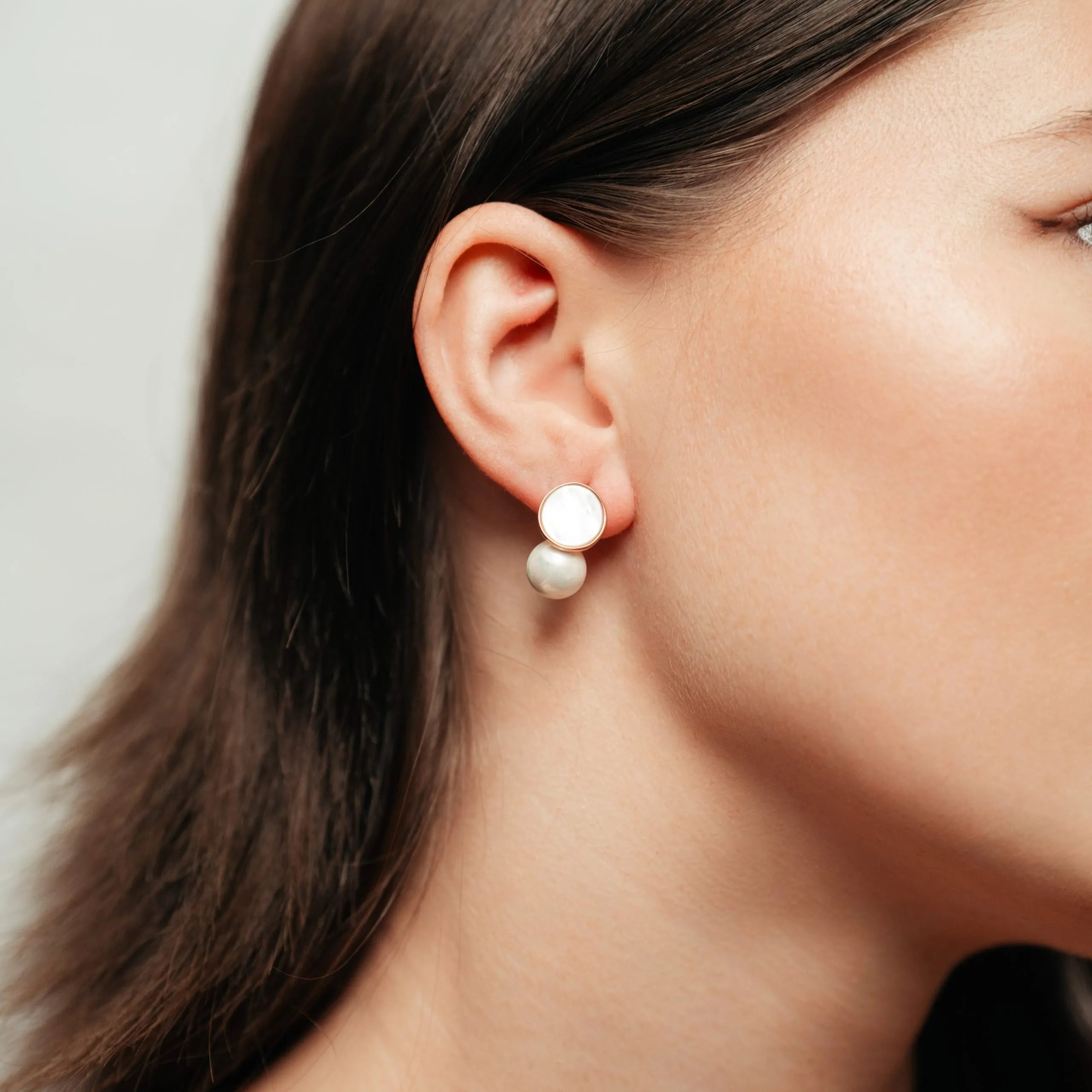Alizia Mother of Pearl Drop Earrings