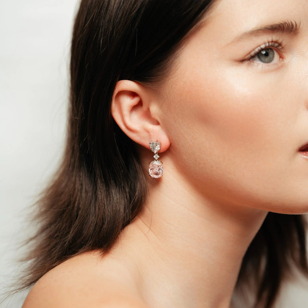 Alizia Drop Heart Drop Earrings