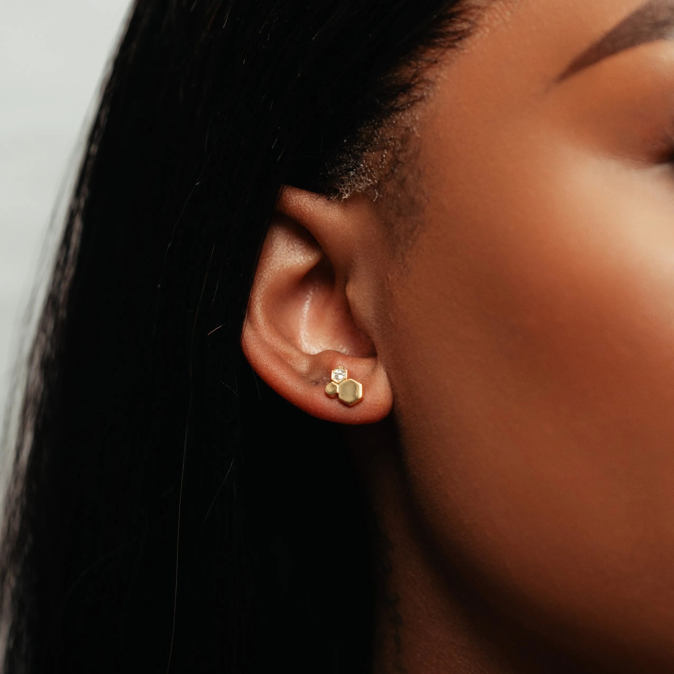 Alizia Honey Stud Stud Earrings