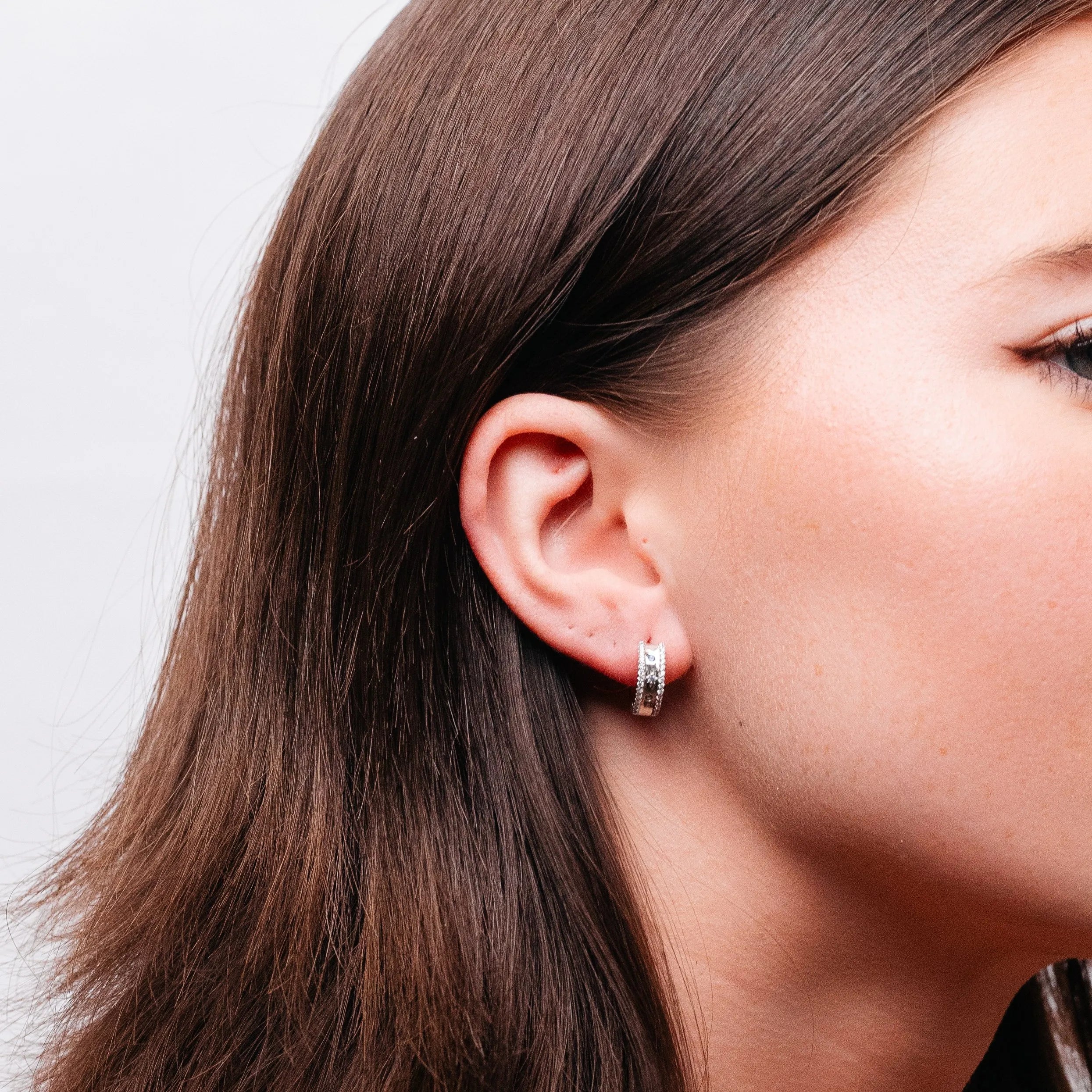 Alizia Colour Huggie Hooped Earrings