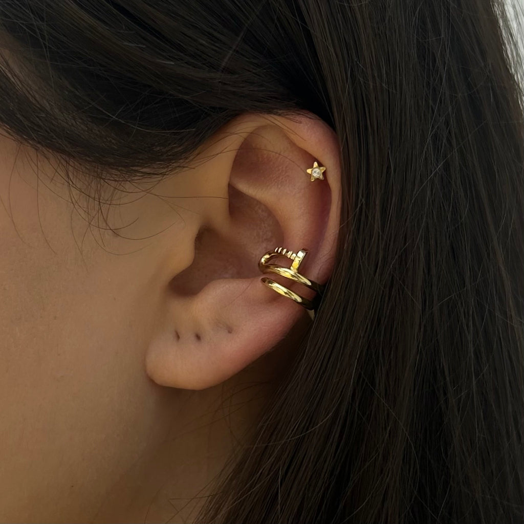 Alizia Crystal Nail Ear Cuff