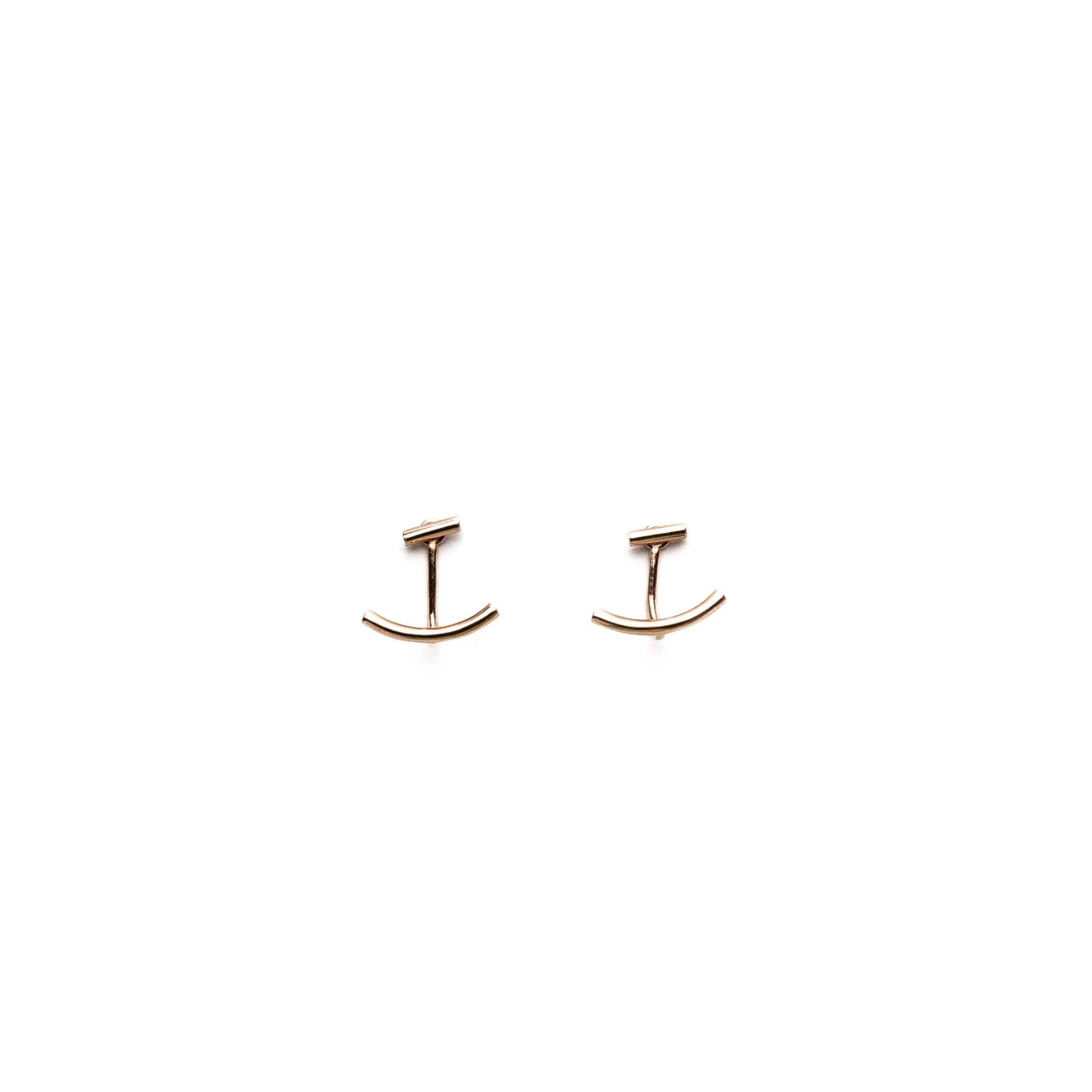 Alizia Smile Jacket Stud Earrings