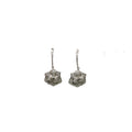 Alizia Encrusted Rose Hook Drop Earrings