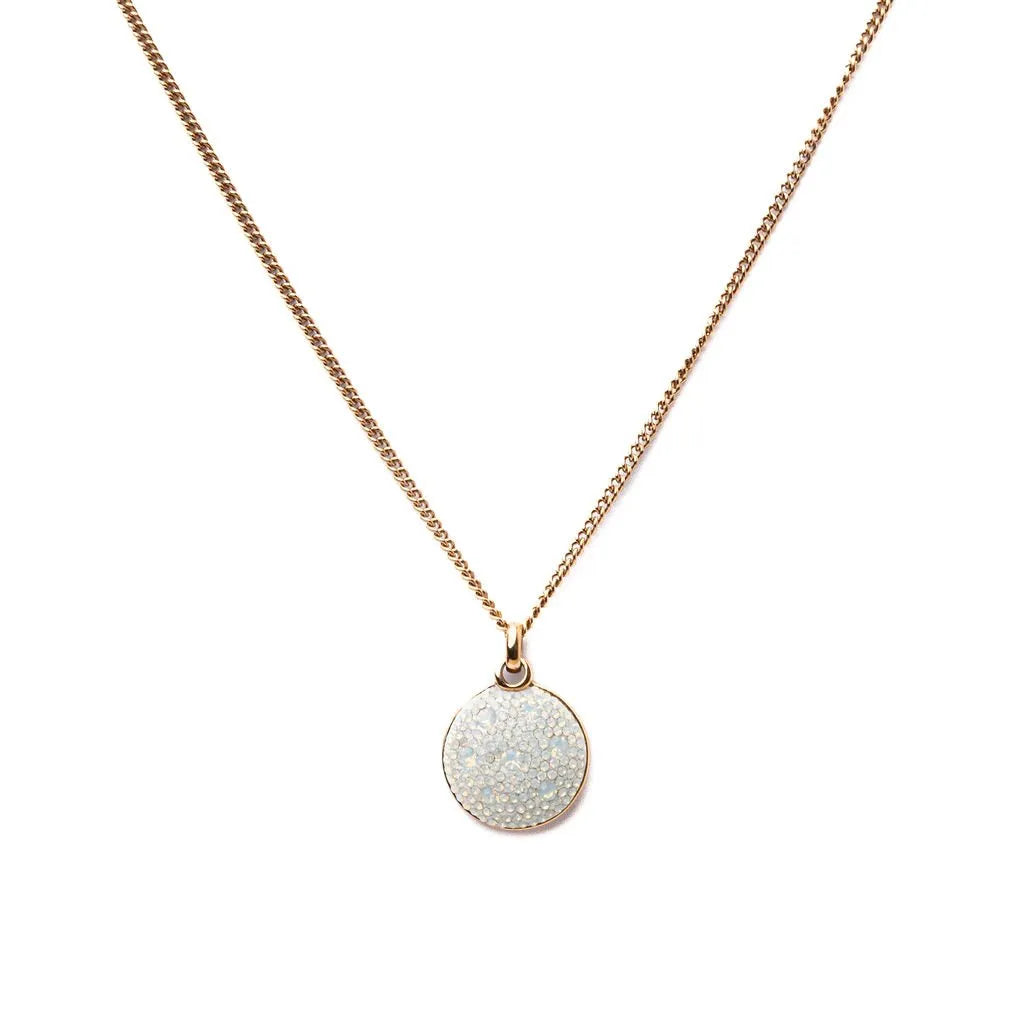 Alizia Big Crystal Circle Short Necklace