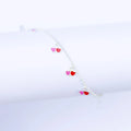 Alizia Double Small Hearts Kiddie Bracelet