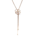 Alizia 4 Heart Flower Abaya Long Necklace