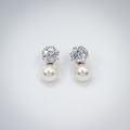 Alizia Solitaire With Pearl Drop Earrings