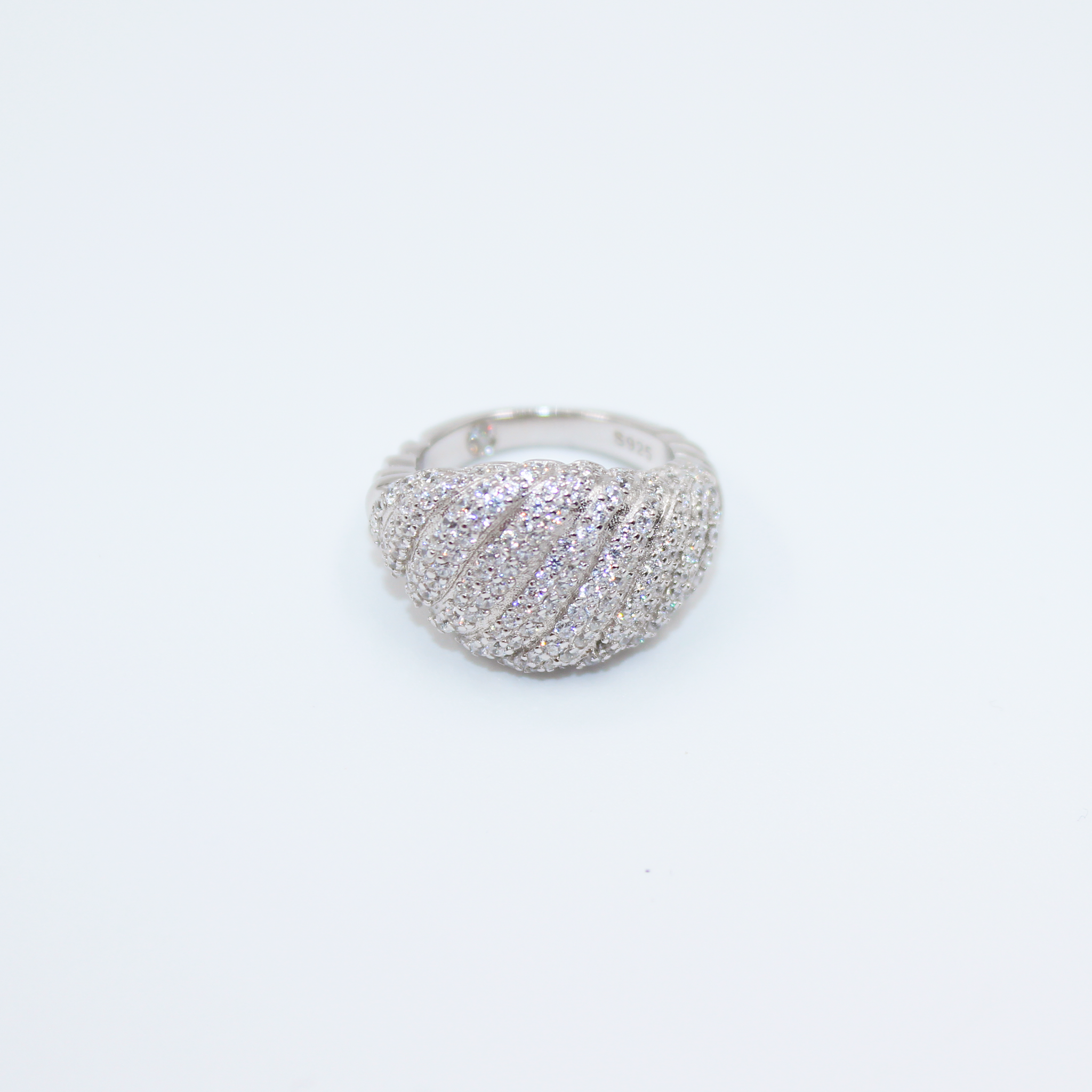 Alizia Sculptured Pink Ring Size 5