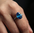 Alizia Classic Oval Stone Ring Size 6