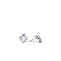 Alizia Clove White Marble Earring