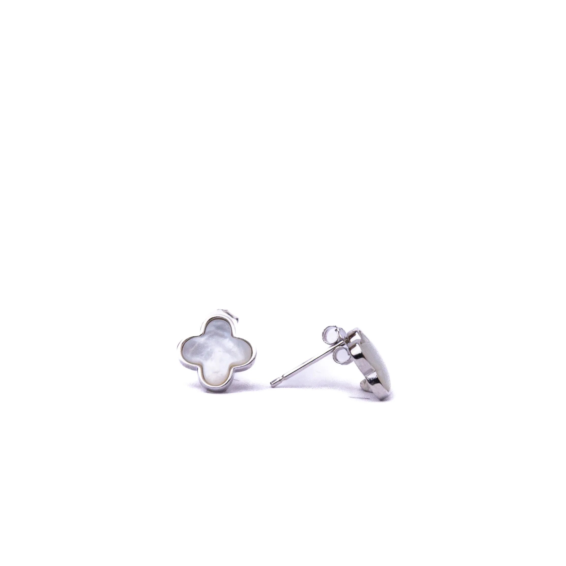 Alizia Clove White Marble Earring