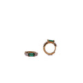 Alizia Dainty Colour Stone Hooped Earrings