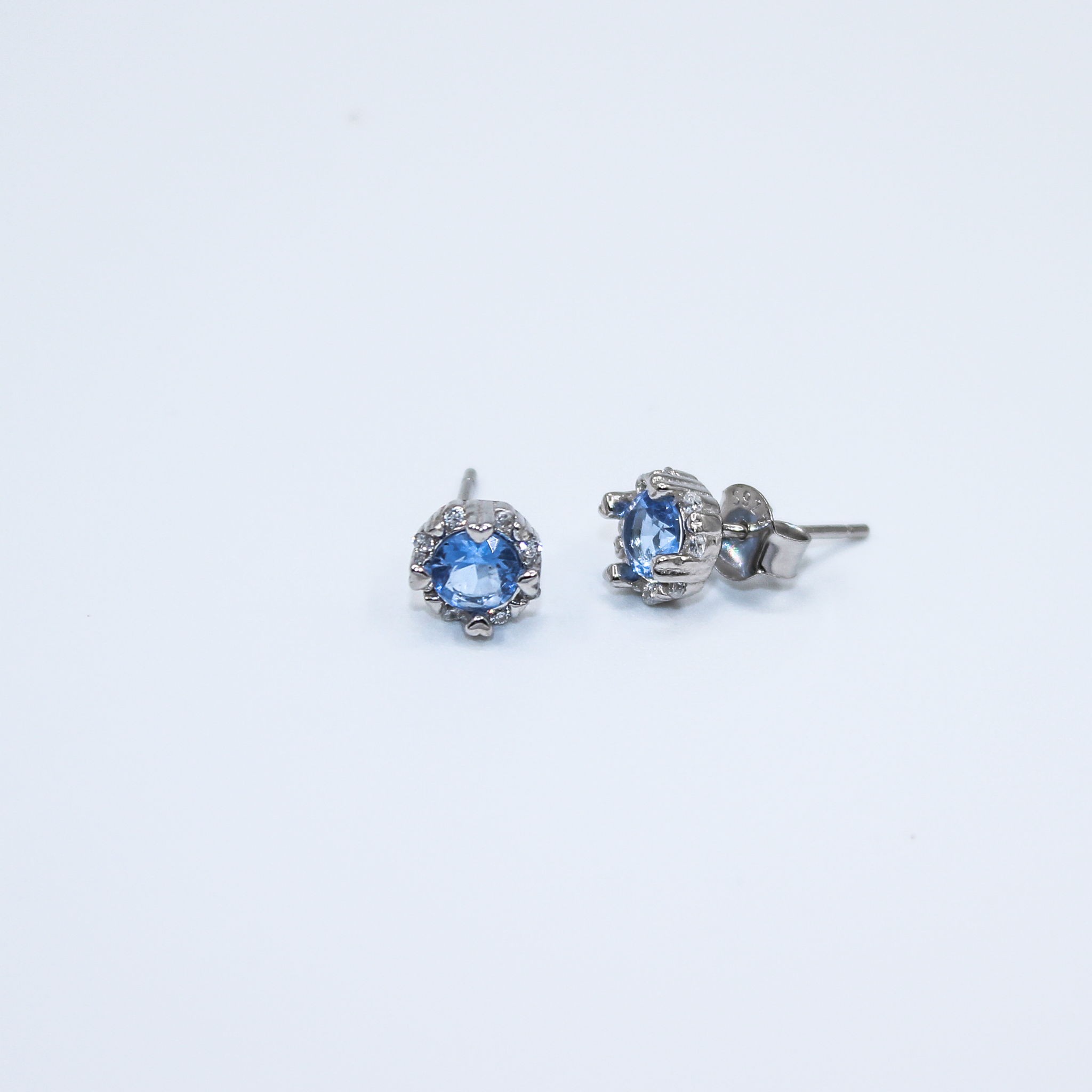 Alizia Mini Halo Stud Earrings
