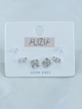 Alizia 3 Pack Jewels Stud Earrings