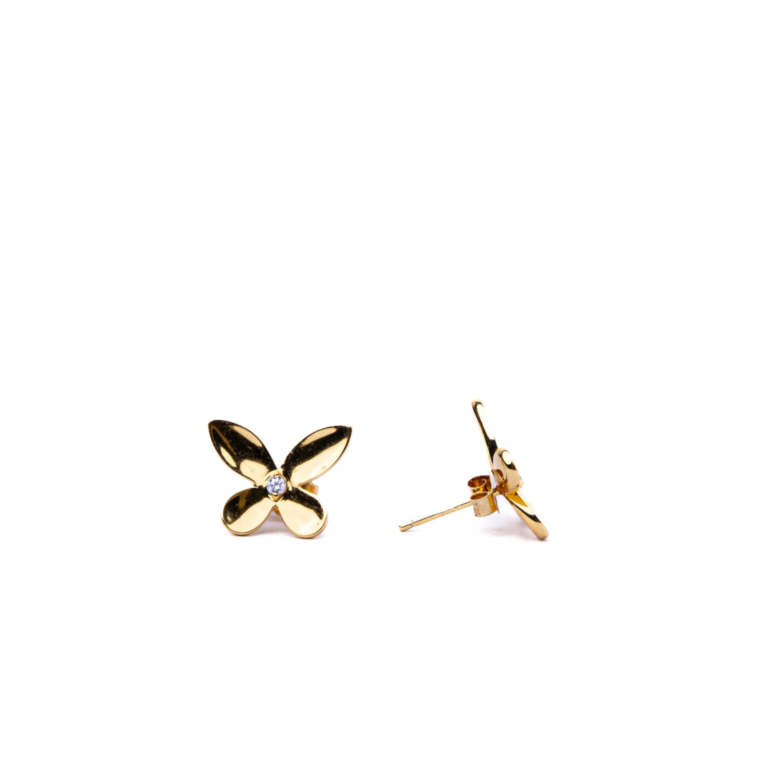 Alizia Matte Butterfly Single Stud Earrings