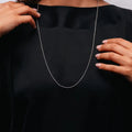 Alizia Long-Beaded Mini Plain Long Necklace