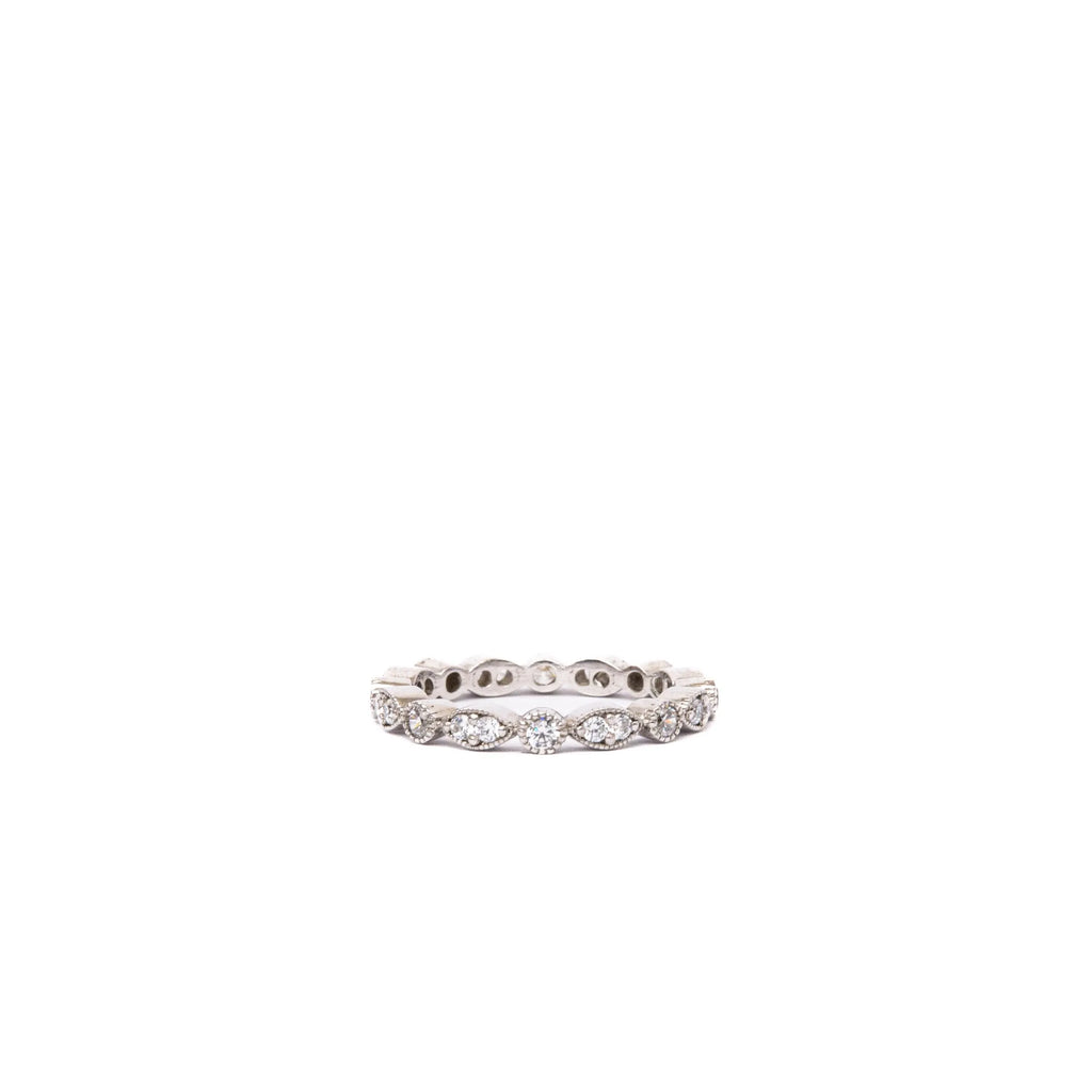 Alizia Marquise Paved Band Ring