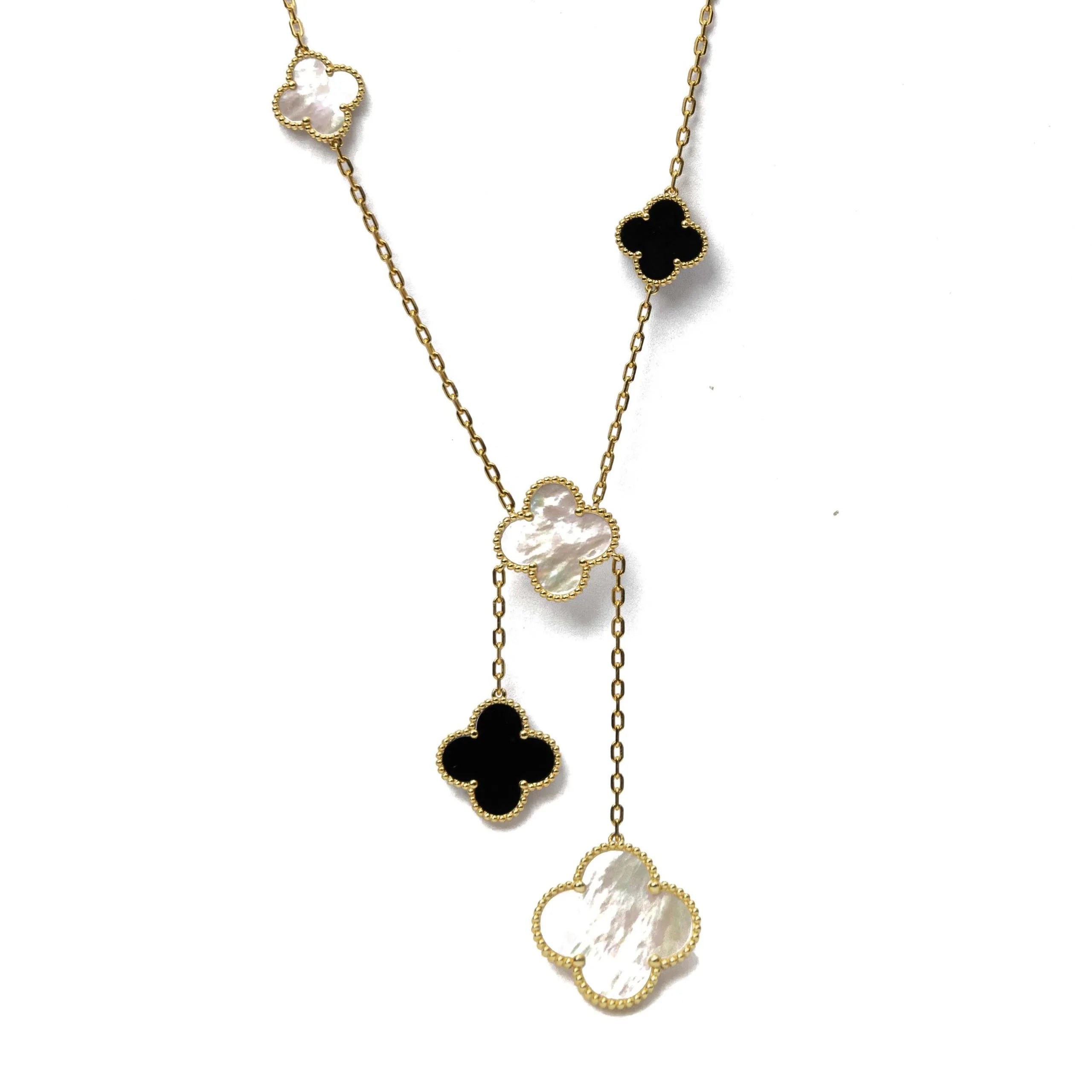 Alizia 2 Size Hanging Cloves Short Necklace