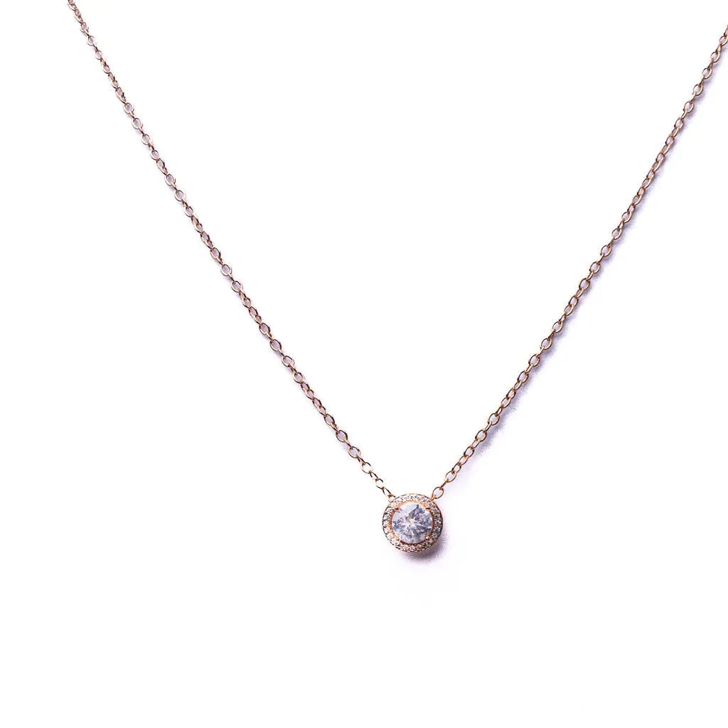 Alizia Rose Halo Short Necklace
