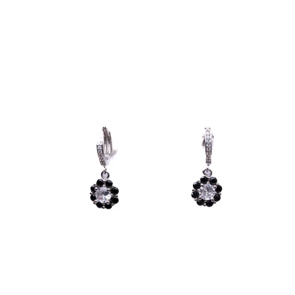 Alizia Flower Hooped Earrings