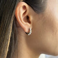 Alizia Half Stoned Hoops