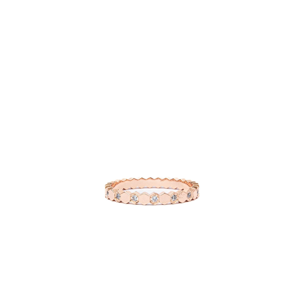 Alizia Honeycomb Band Ring