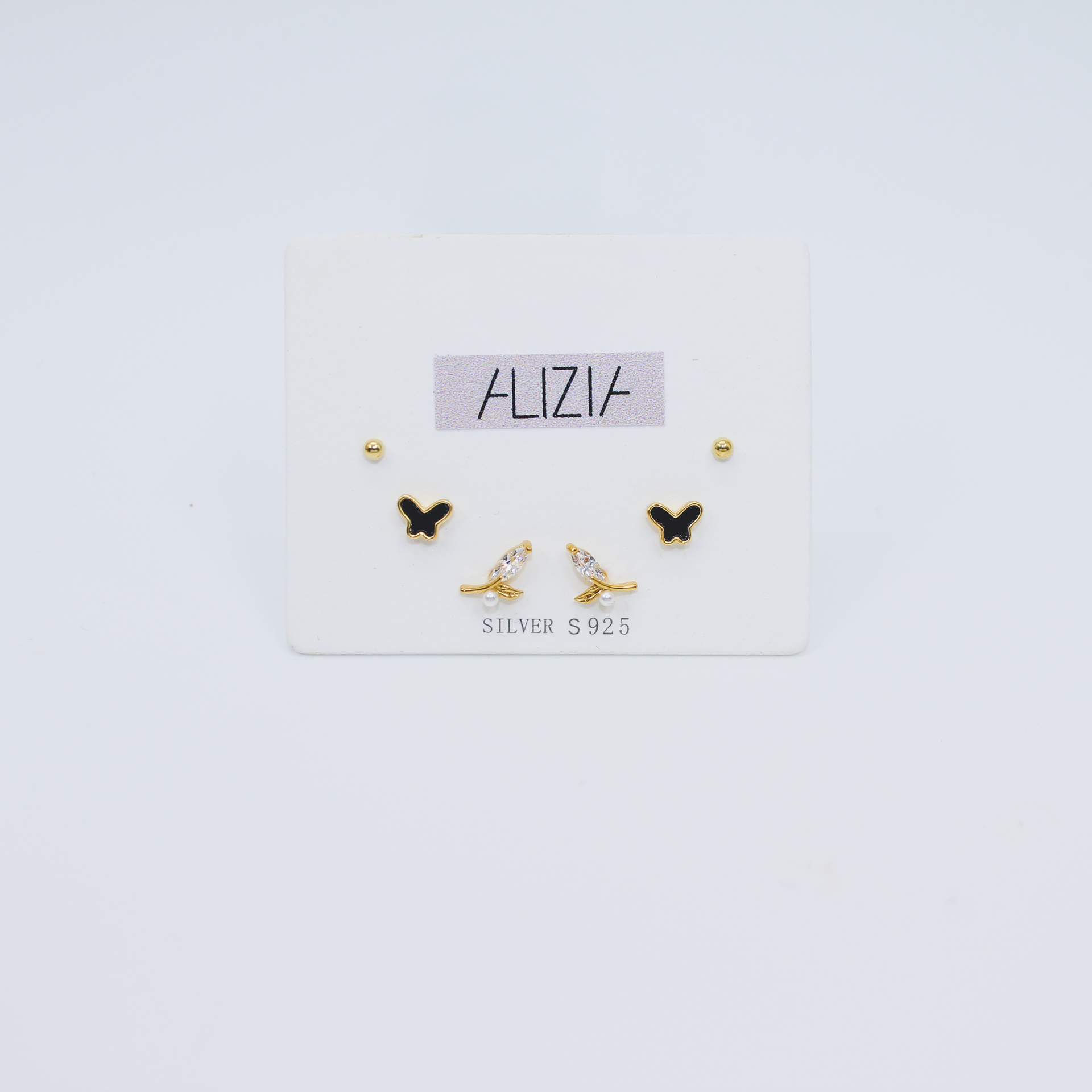 Alizia 3 Pack Garden Stud Earrings