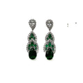 Alizia Green Dressy Drop Earrings