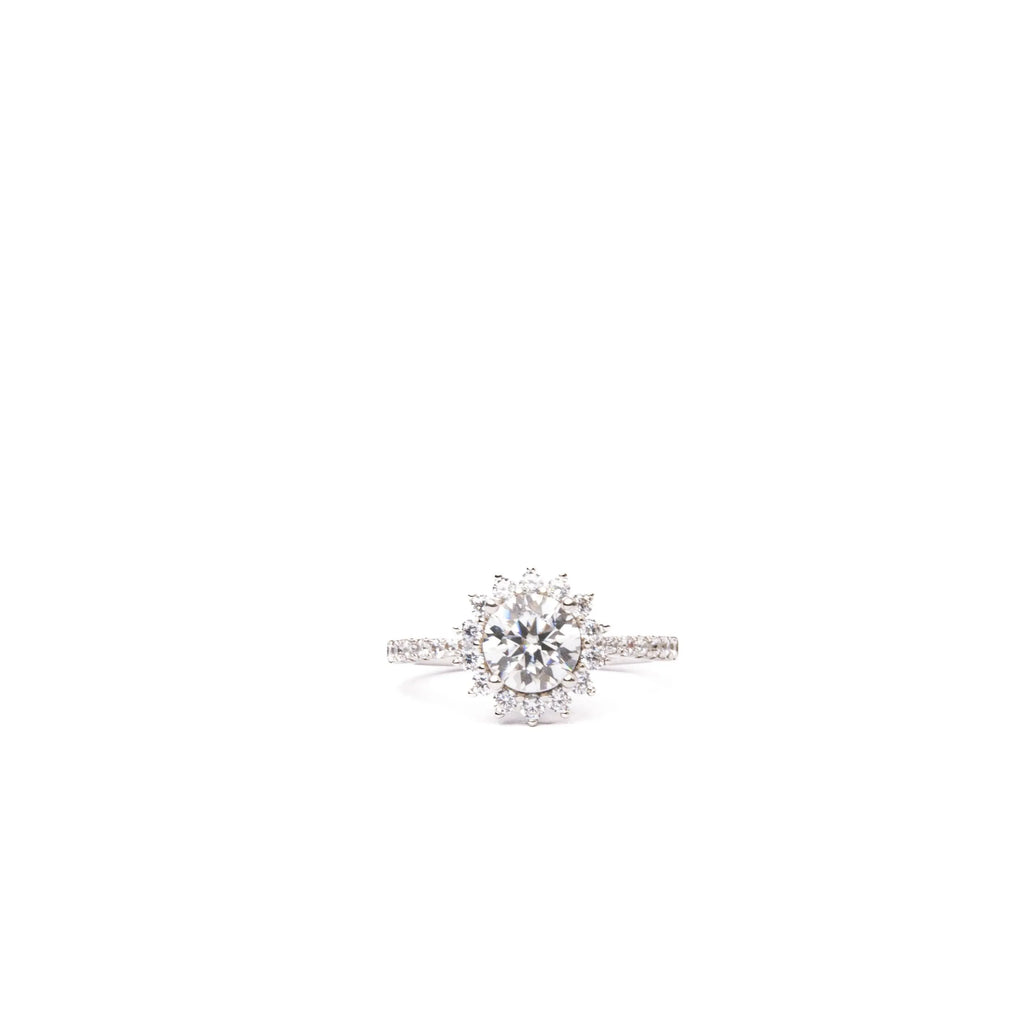 Alizia Moissanite Flowers Ring