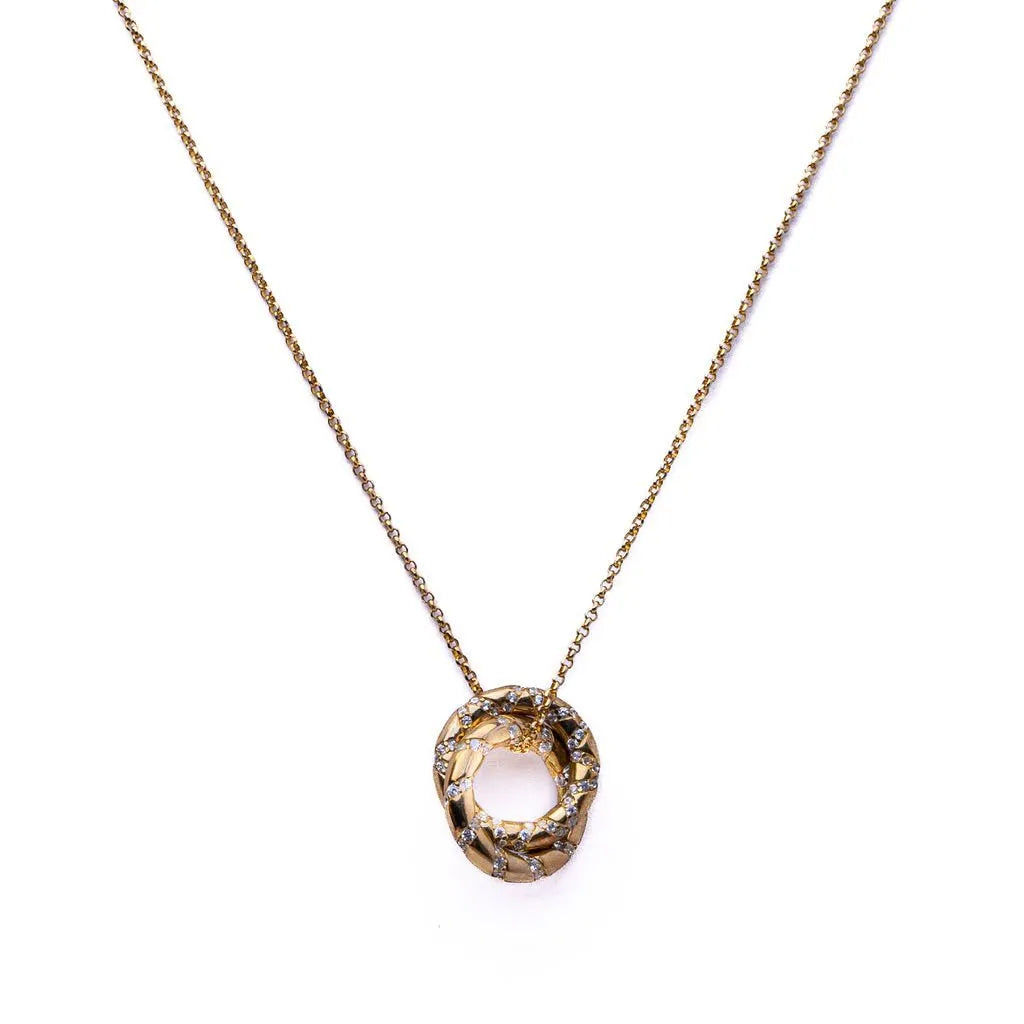 Alizia Linked Circles Short Necklace
