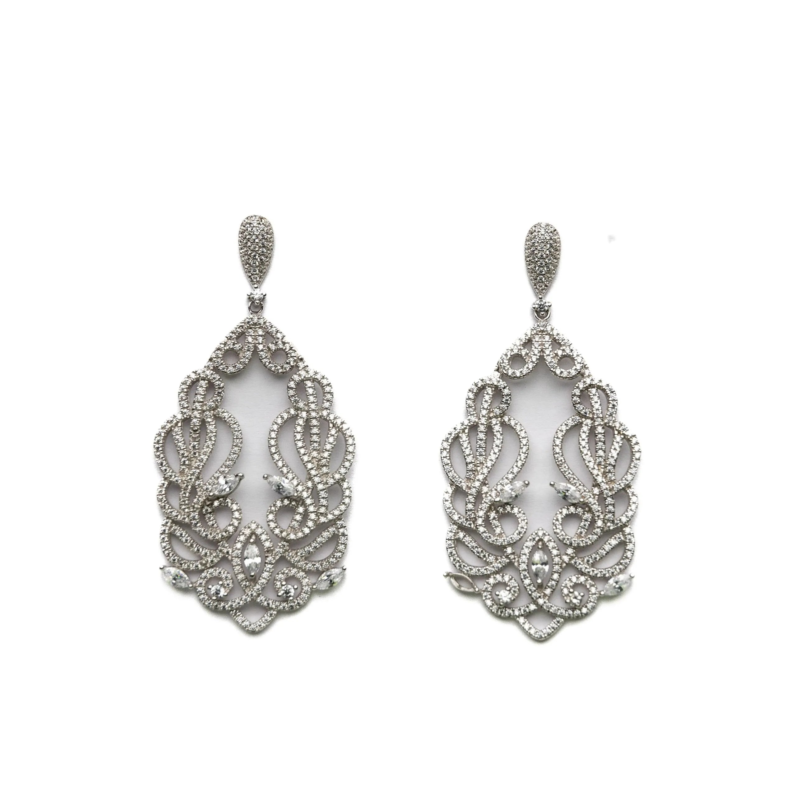 Alizia Bridal Chandelier Drop Earrings