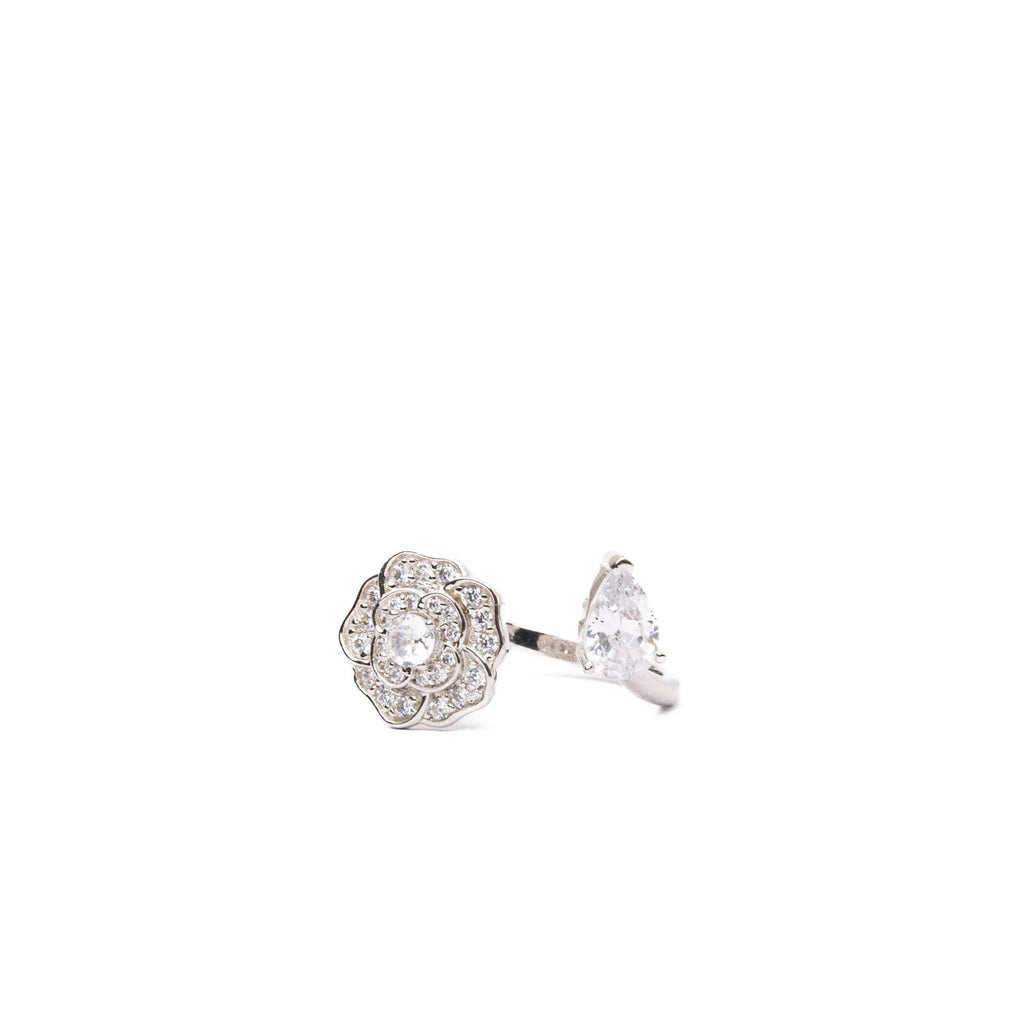 Alizia Pear and Flower Ring