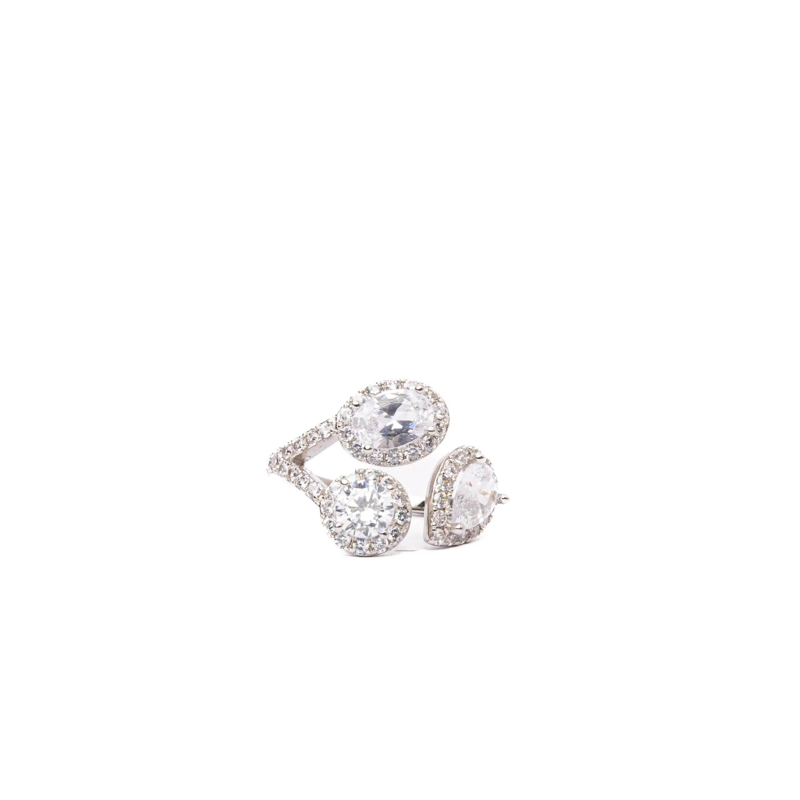 Alizia 3 Shaped Drape Ring