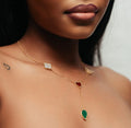 Alizia 3 Hanging Charms Short Necklace