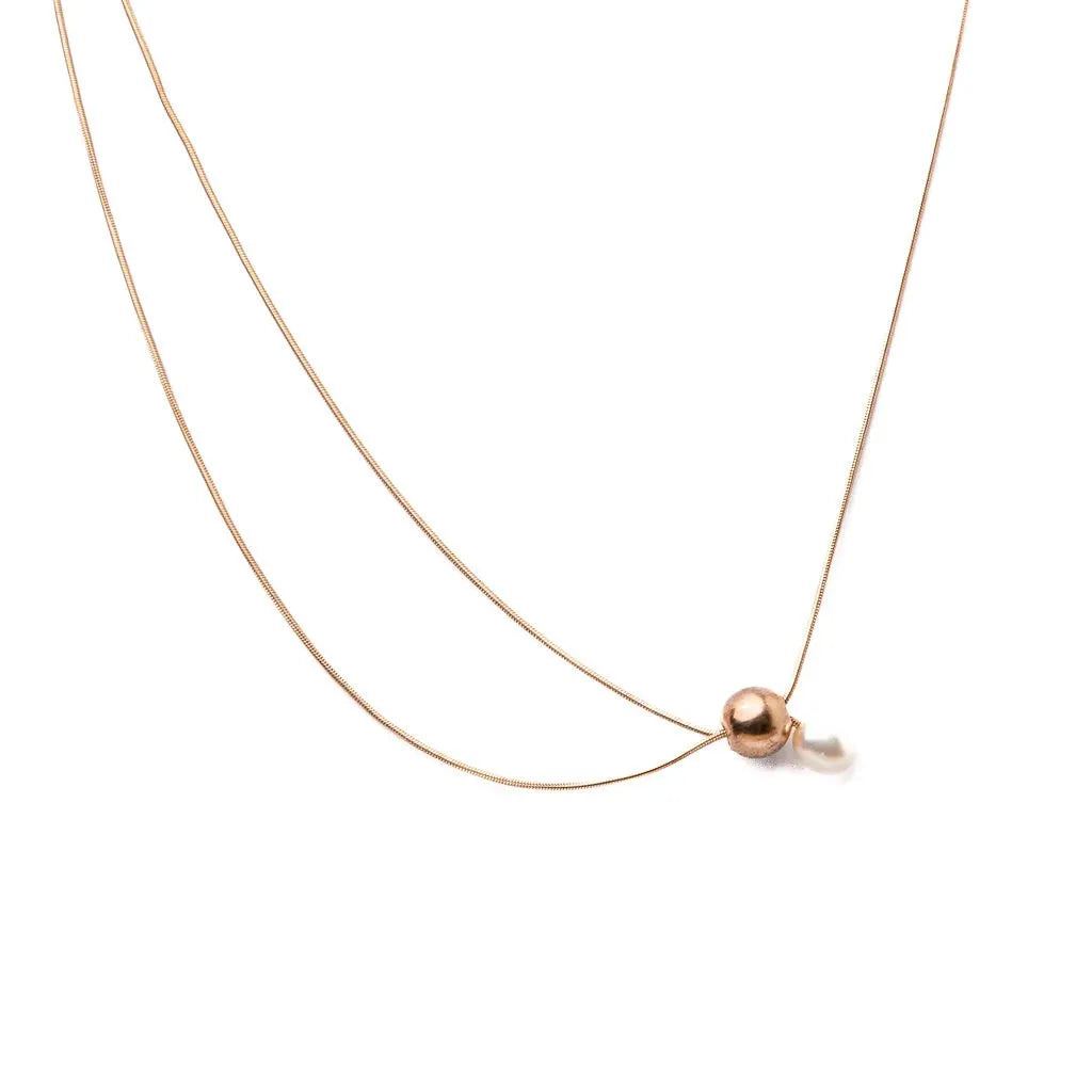 Alizia Pearl Drop Short Necklace