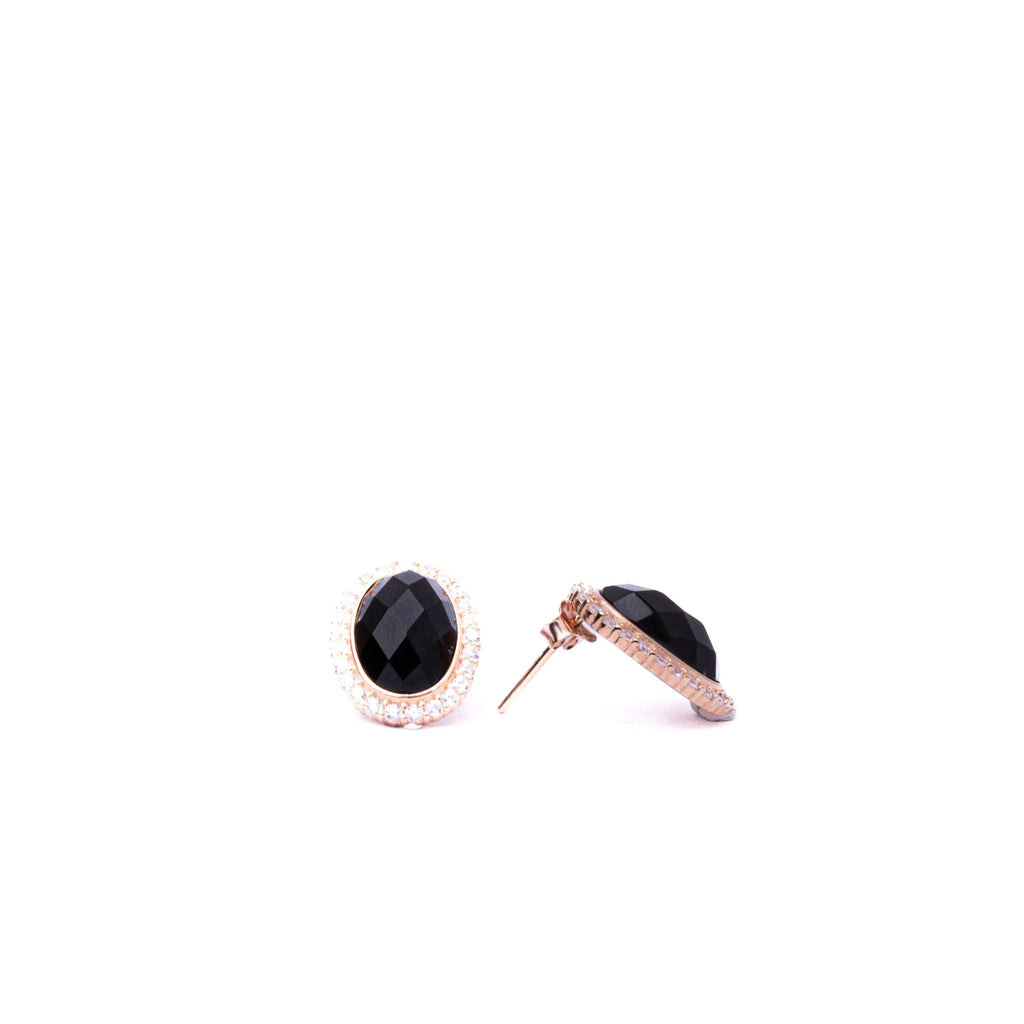 Alizia Oval Big Jewel Crystal Outline Earring