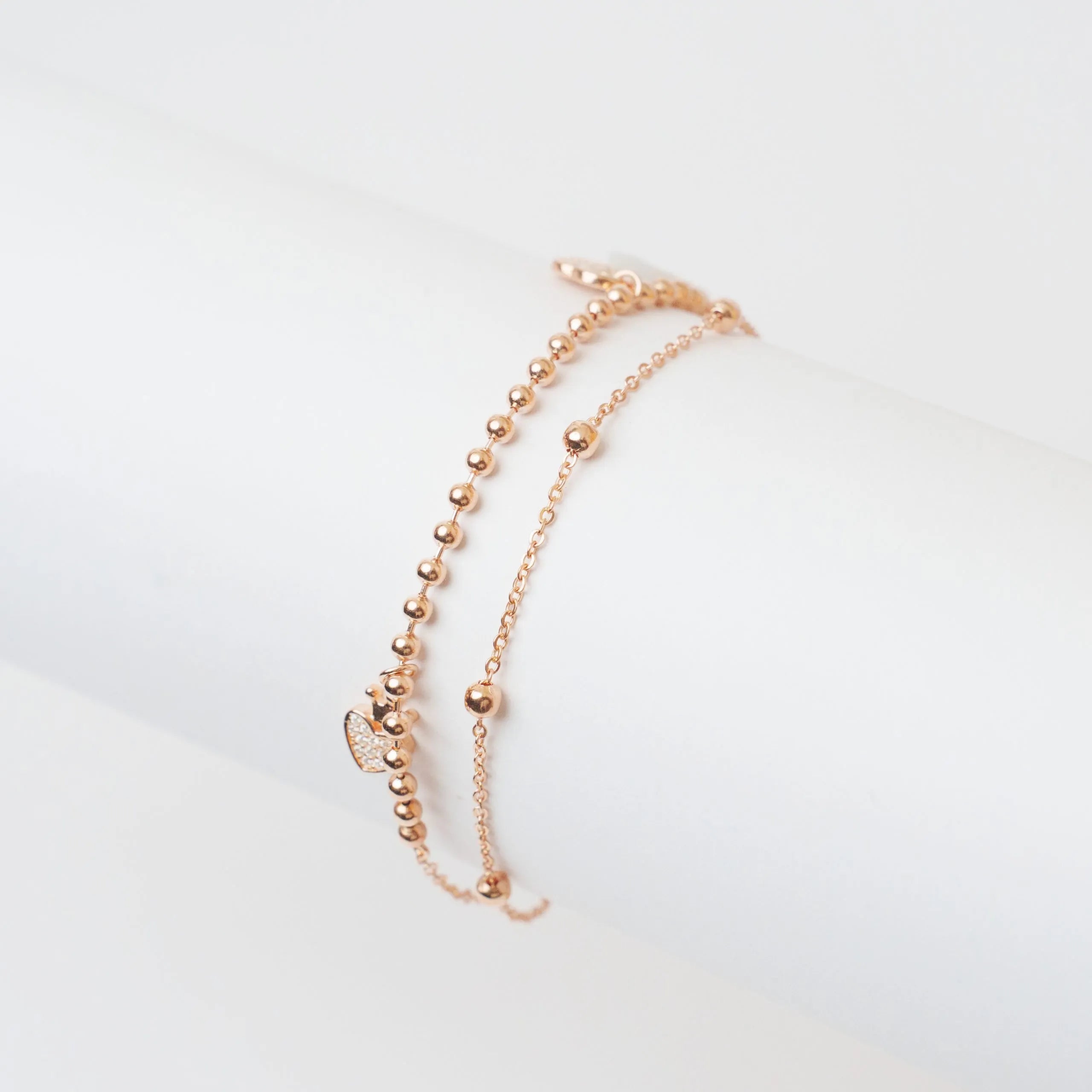 Alizia Heart Charms Anklet