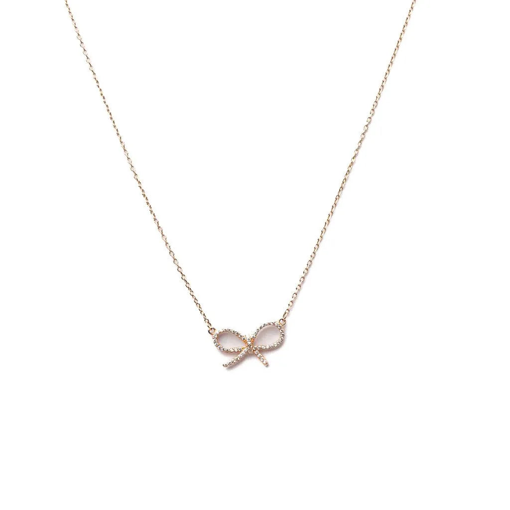 Alizia Dainty Bow Short Necklace