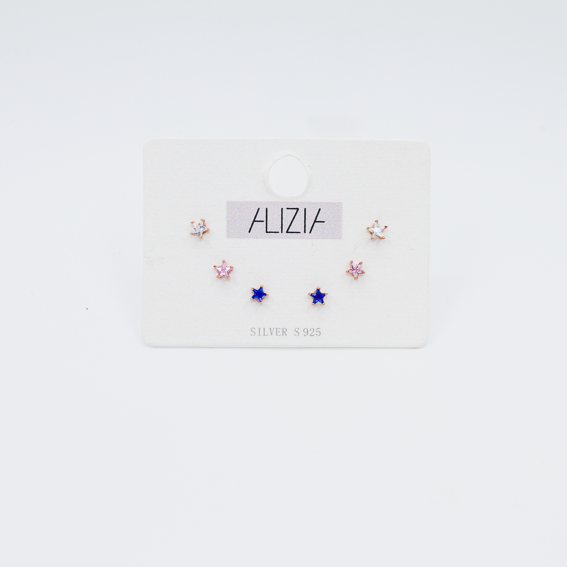 Alizia 3 Pack Stars Stud Earrings