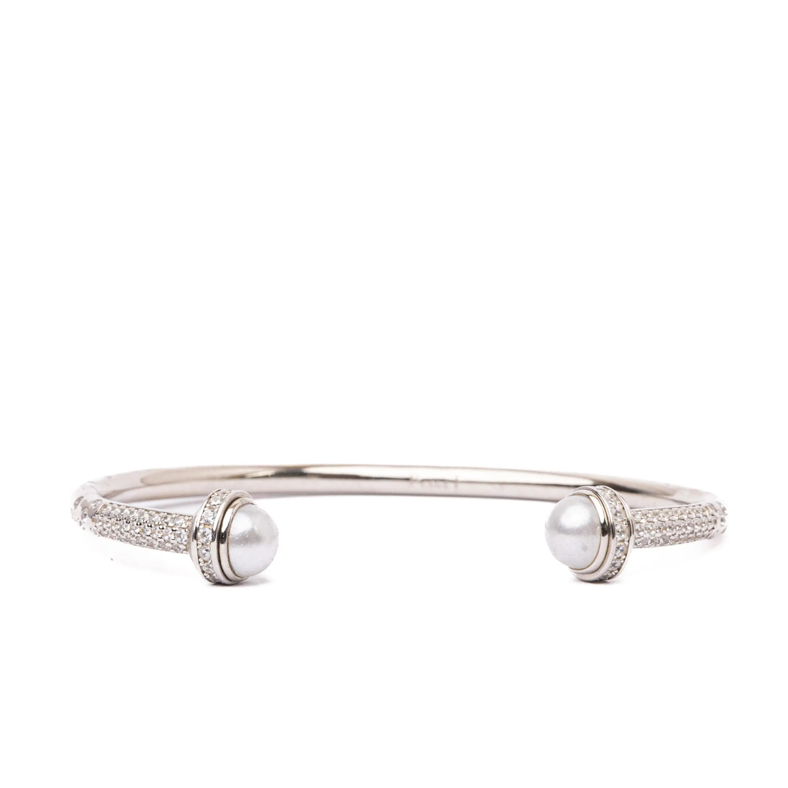 Alizia Open Pearl Bangle