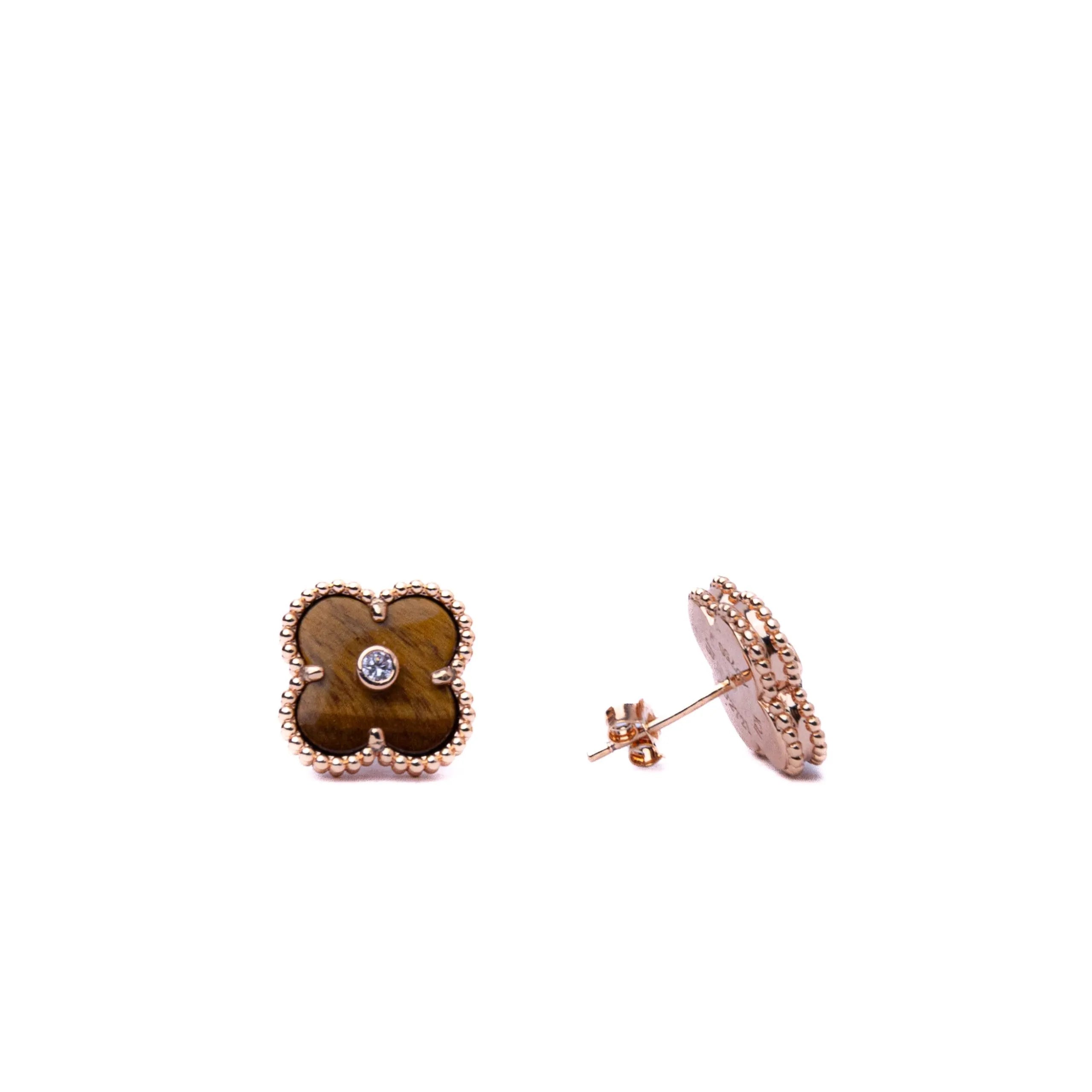Alizia Single Crystal Clove Stud Earrings
