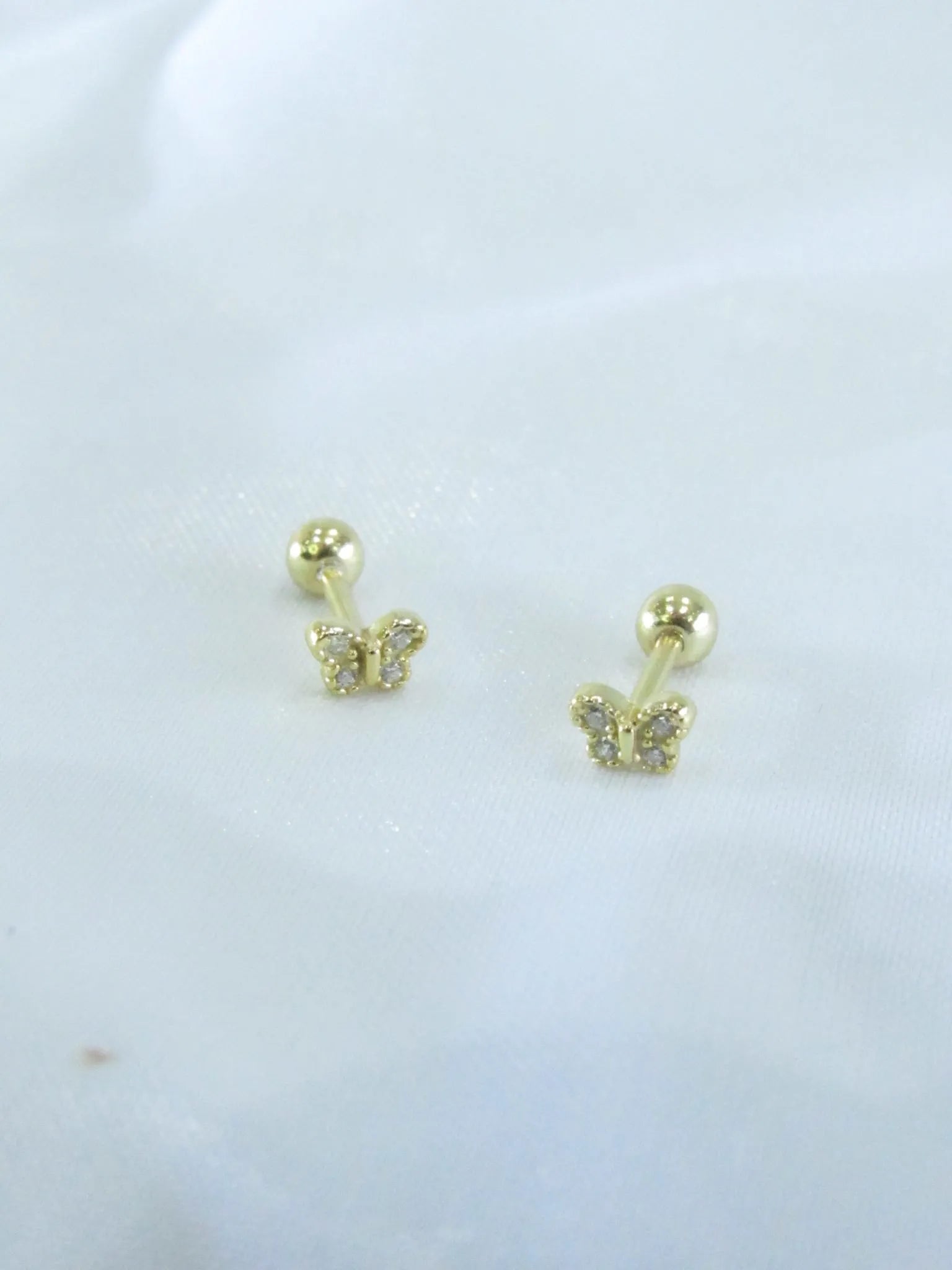 Alizia Mini Butterfly Ball Back Earring (1 Piece)