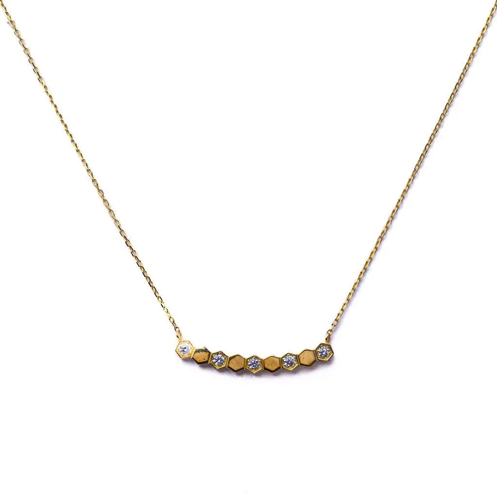 Alizia Honeycomb Short Necklace